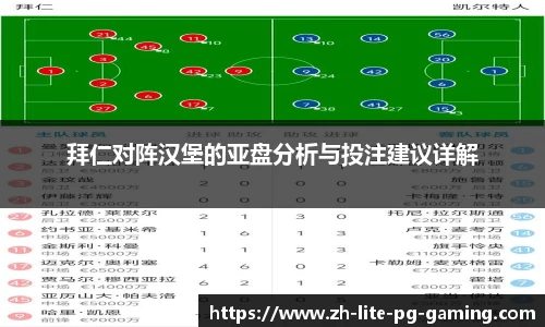 拜仁对阵汉堡的亚盘分析与投注建议详解
